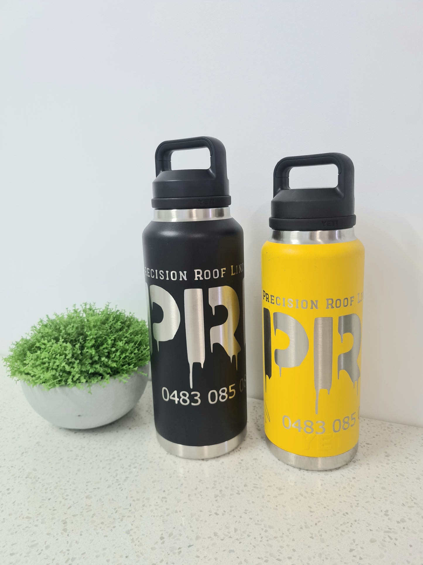 YETI, FRANK GREEN, POWDER COATED TUMBLER/CUP ENGRAVING