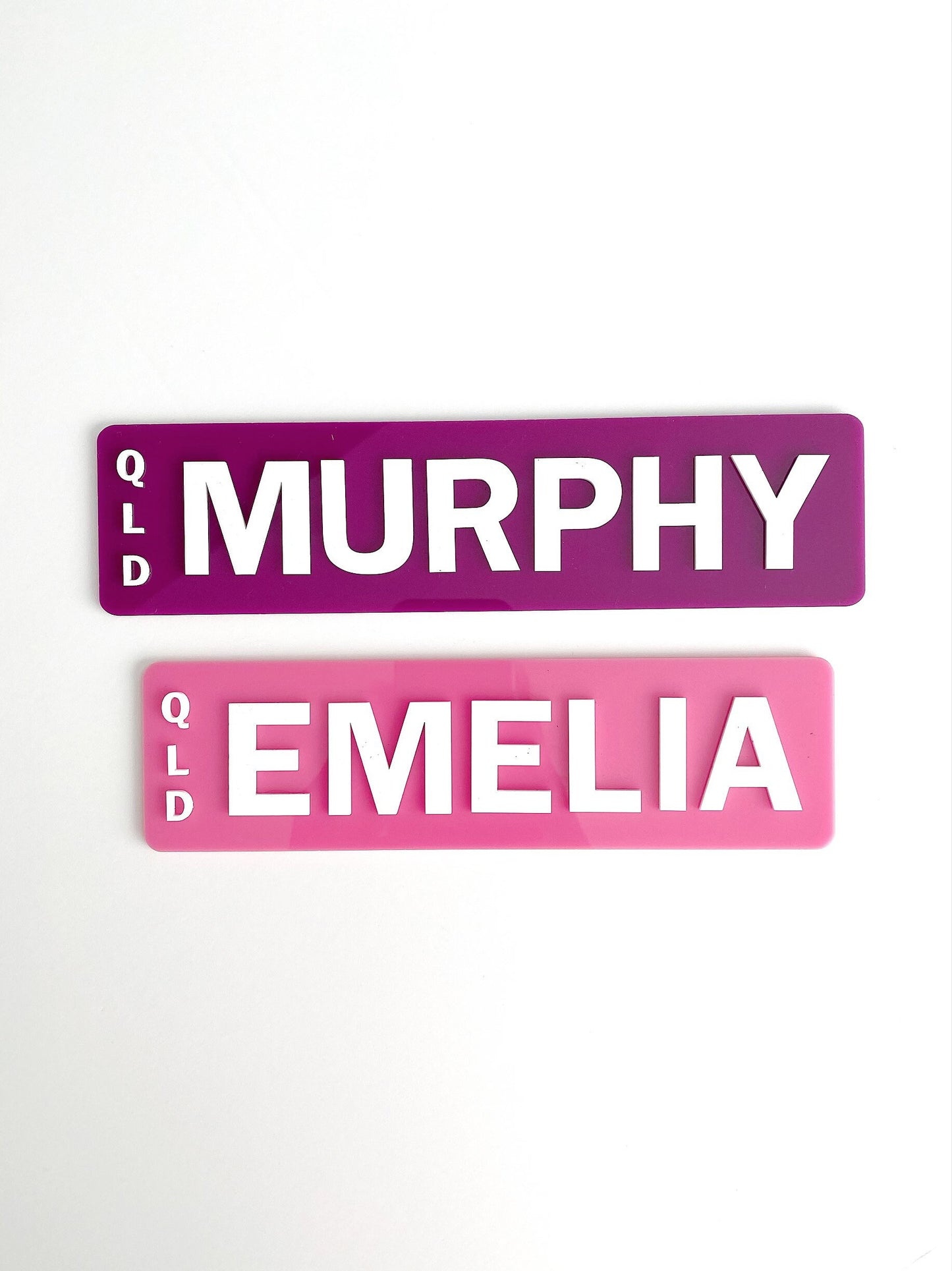 CHILDRENS NUMBER PLATE