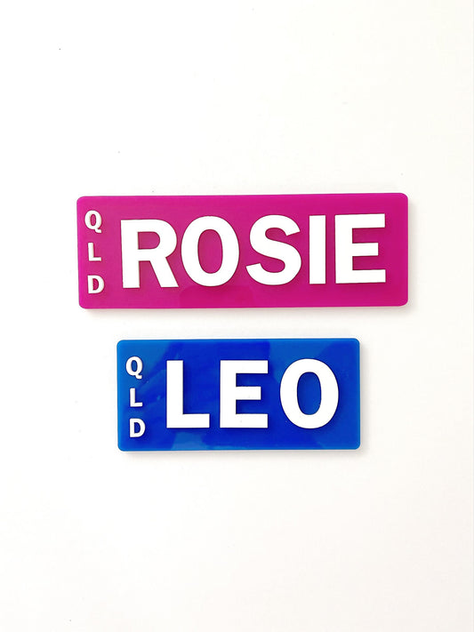 CHILDRENS NUMBER PLATE