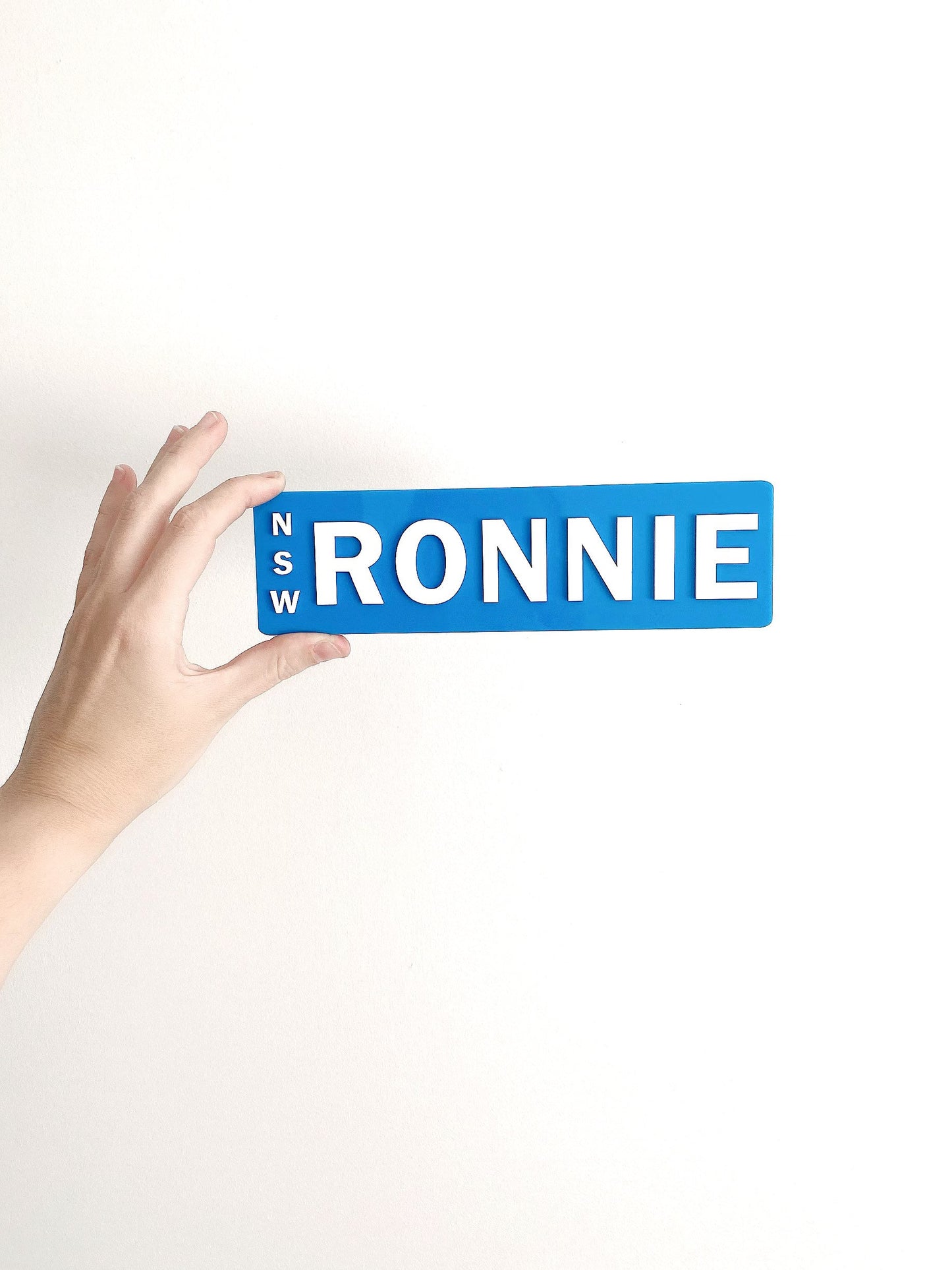 CHILDRENS NUMBER PLATE