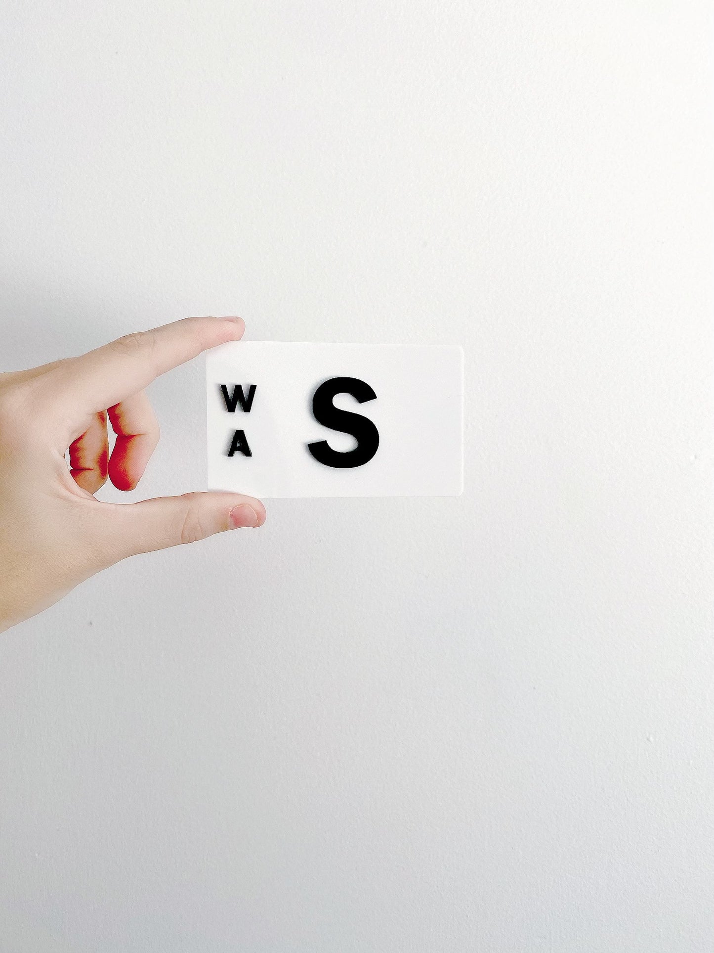 CHILDRENS NUMBER PLATE