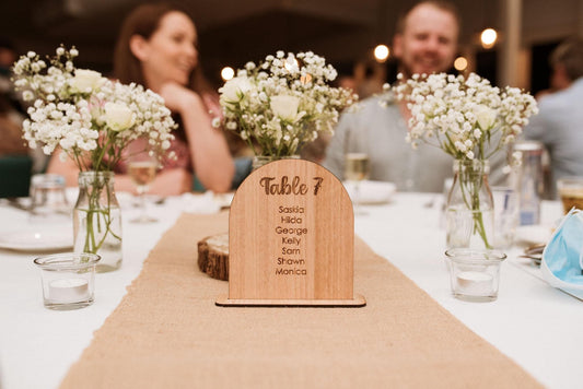WOODEN TABLE NUMBERS