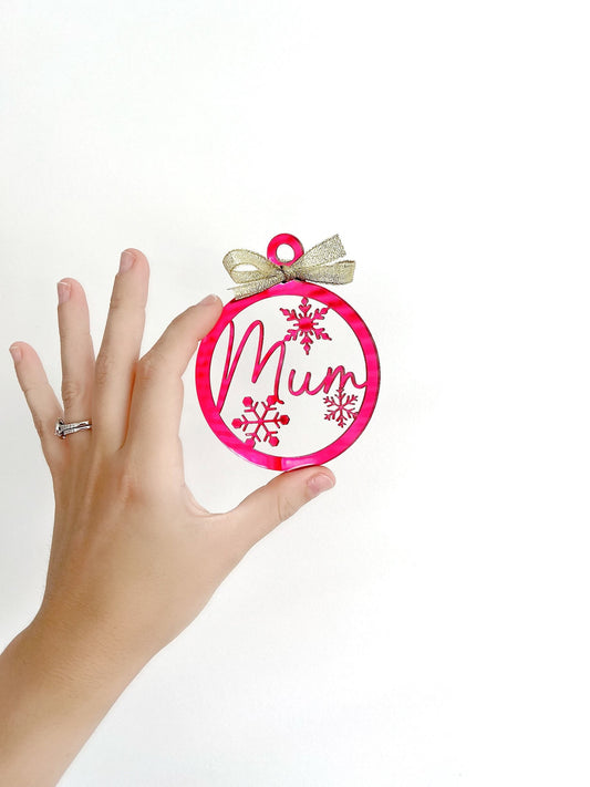 PERSONALISED CHRISTMAS BAUBLE ORNAMENT