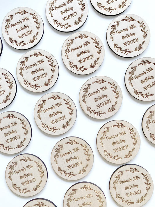 Personalised Wooden Engraved Coasters