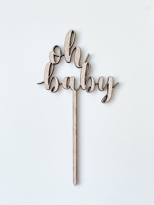 WOODEN CAKE TOPPER