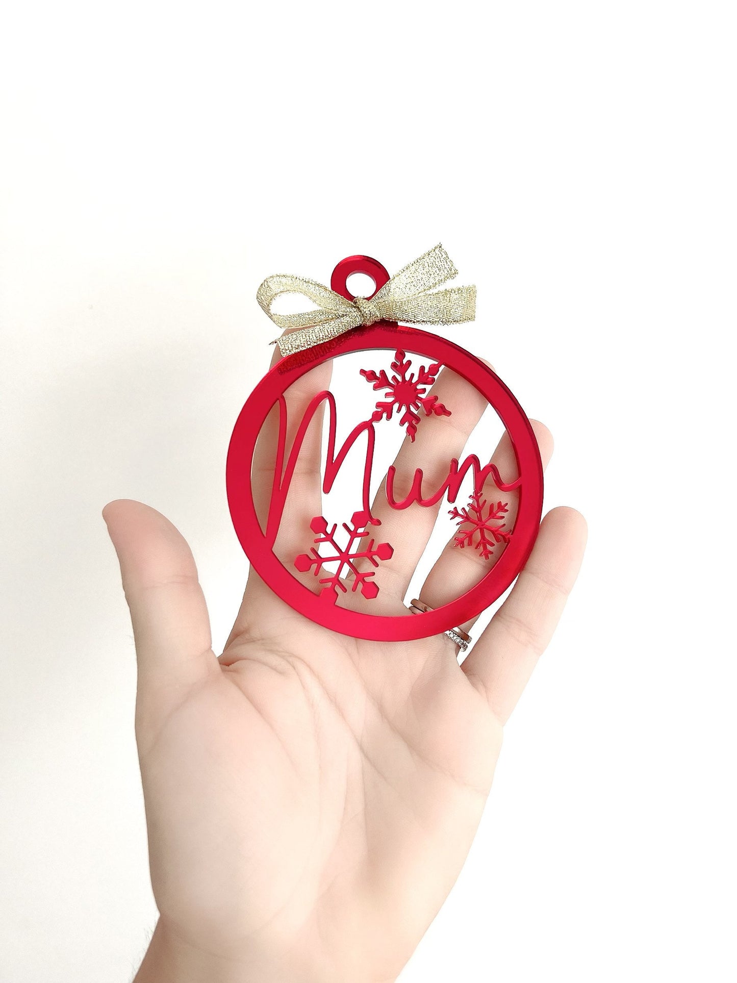 PERSONALISED CHRISTMAS BAUBLE ORNAMENT