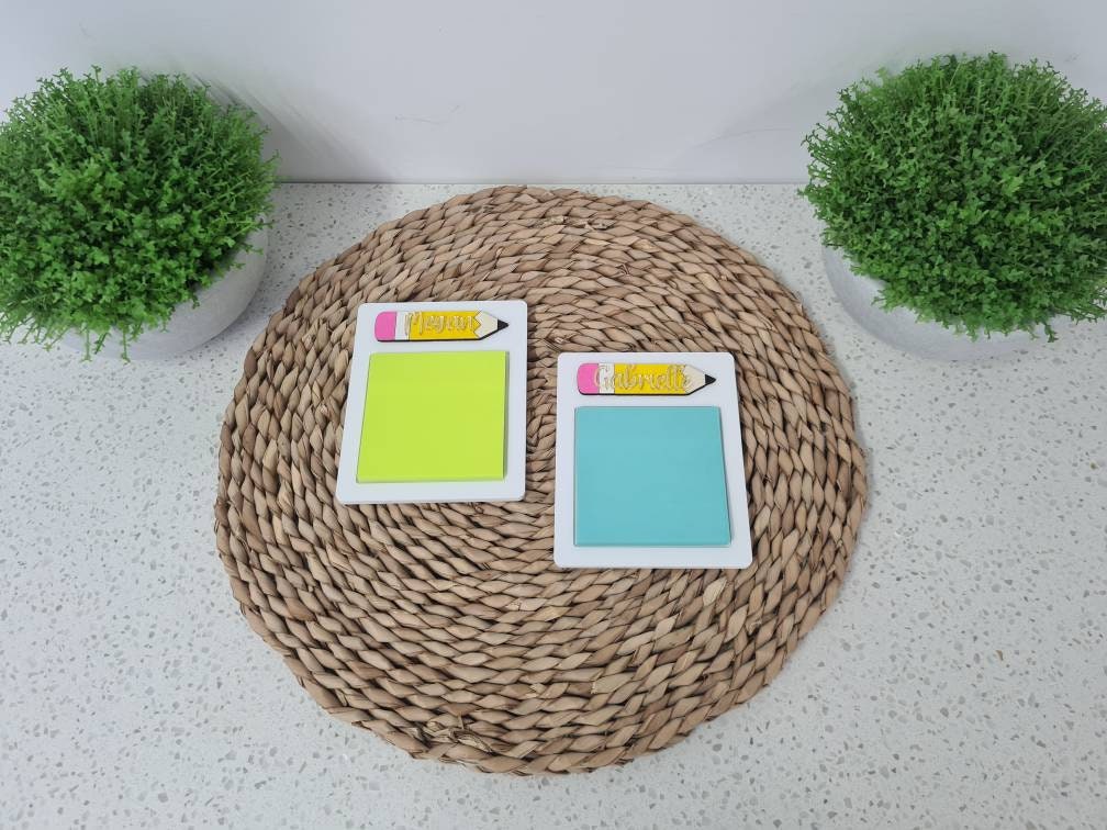 PERSONALISED POST IT NOTE HOLDER