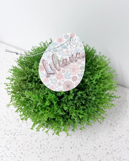 Pattern Acrylic Easter Tag