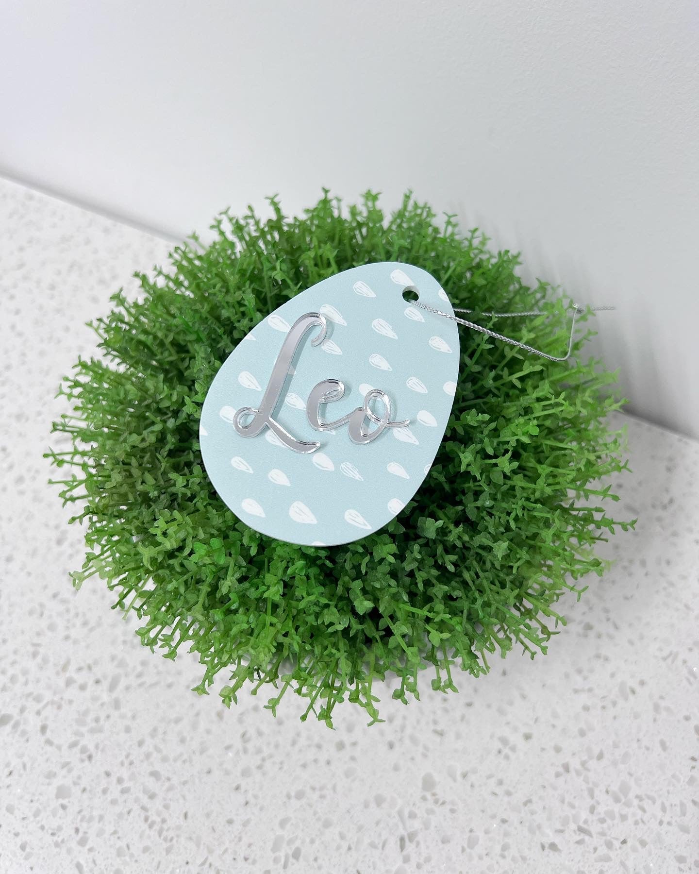 Pattern Acrylic Easter Tag