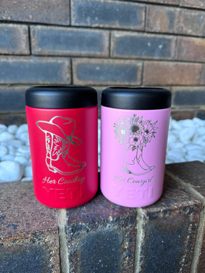 YETI, FRANK GREEN, POWDER COATED TUMBLER/CUP ENGRAVING