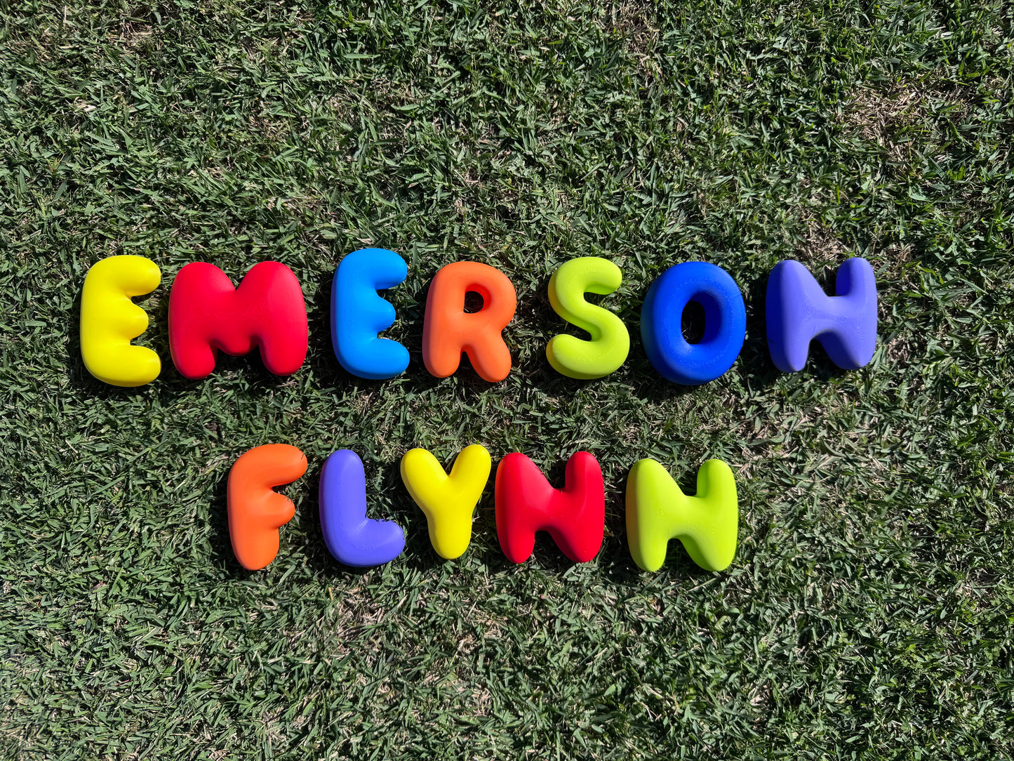 3D PRINTED BUBBLE LETTERS