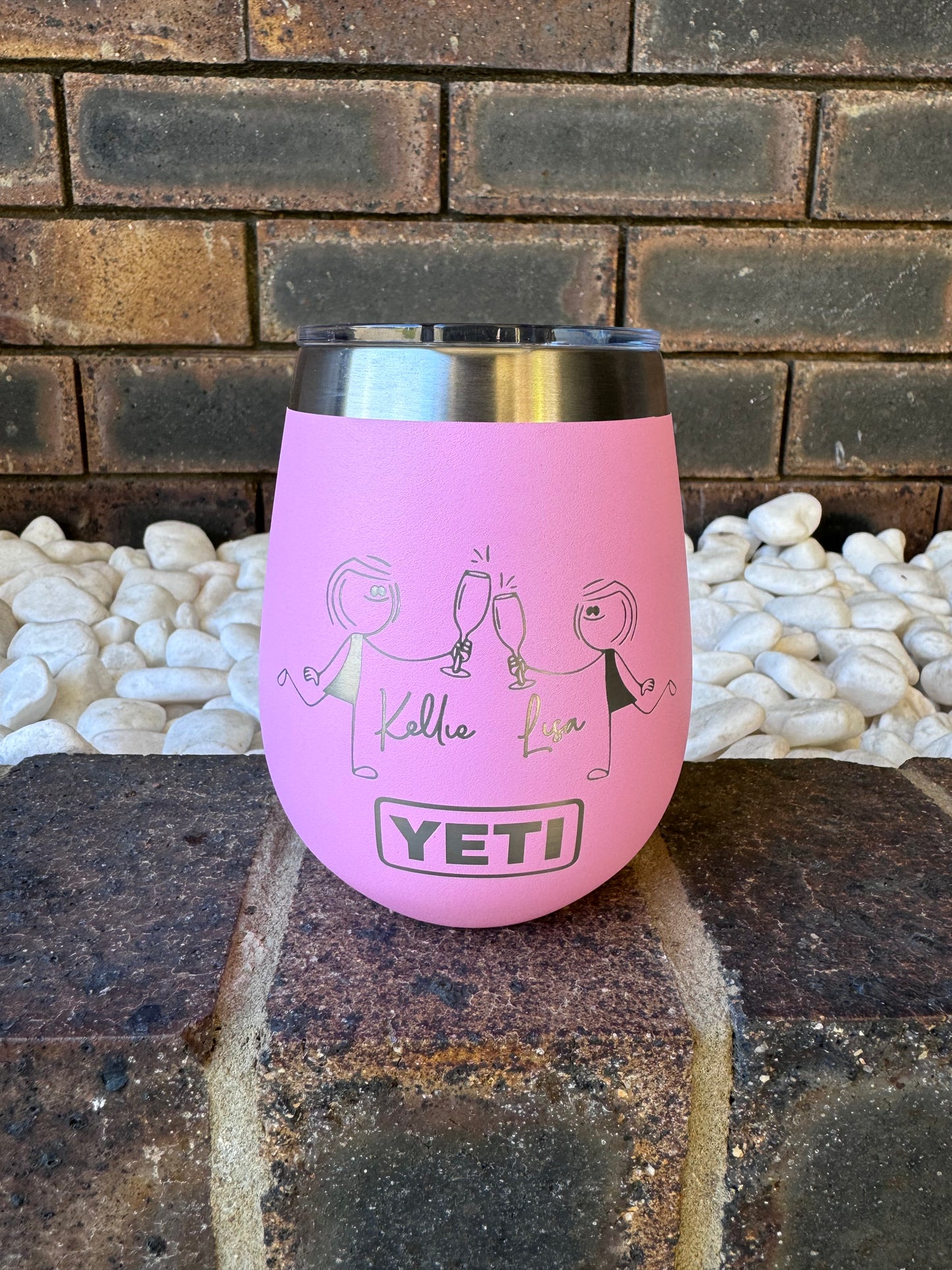 YETI, FRANK GREEN, POWDER COATED TUMBLER/CUP ENGRAVING