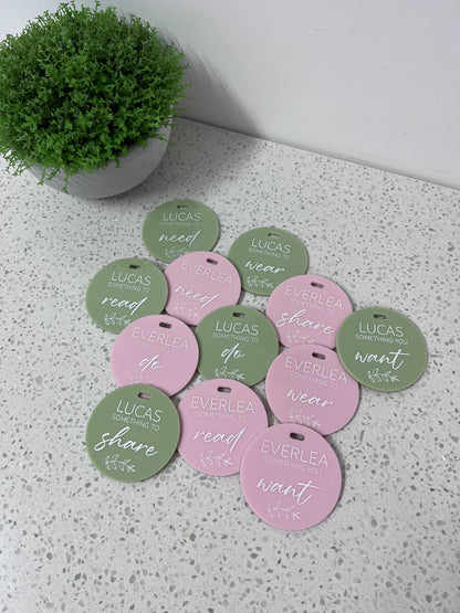 REUSEABLE GIFT TAGS