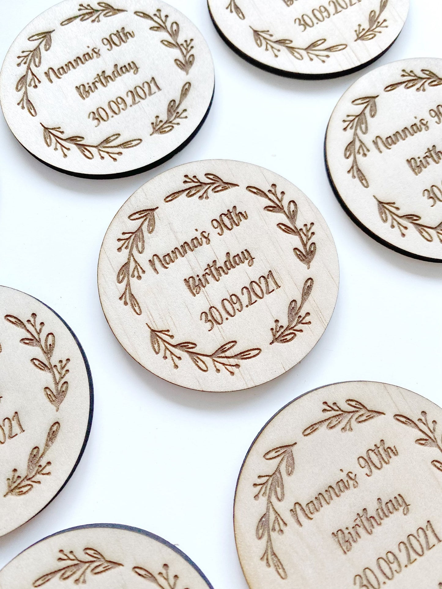 Personalised Wooden Engraved Coasters
