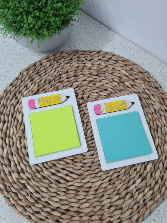 PERSONALISED POST IT NOTE HOLDER